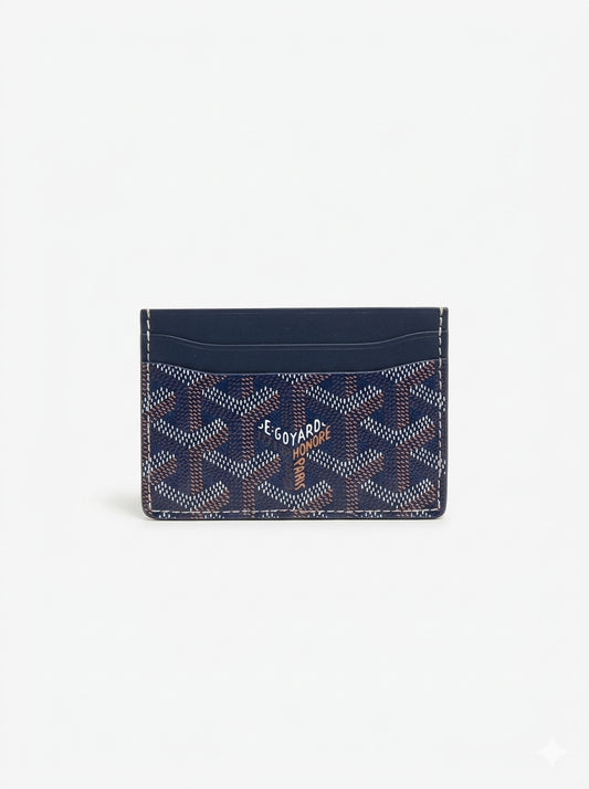 goyard I מחזיק כרטיסים כחול כהה